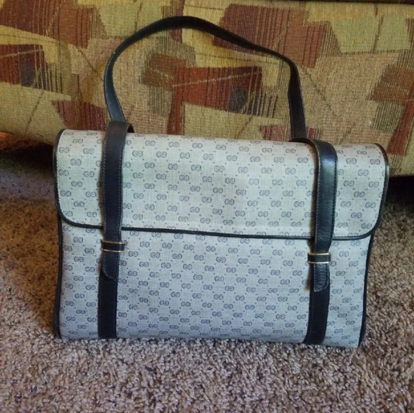 AUTHENTIC VINTAGE GUCCI SATCHEL - Picture 2 of 8
